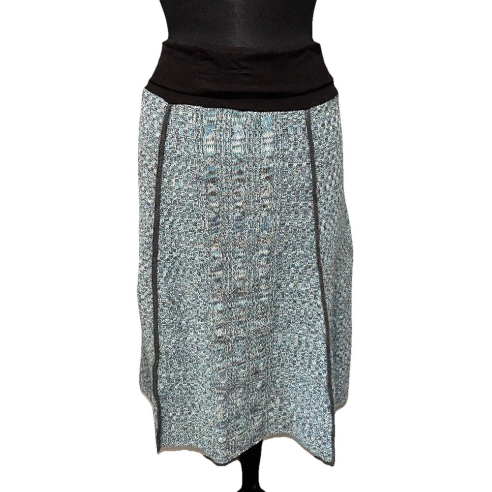 NEW Green 3 4 Panel A Line Skirt Size Medium Teal High Rise‎ USA MADE